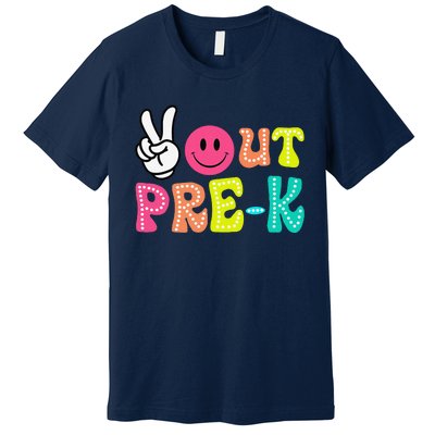 Peace Out Prek Graduation Class Of 2024 Last Day Of School Premium T-Shirt