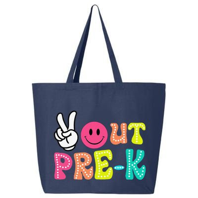 Peace Out Prek Graduation Class Of 2024 Last Day Of School 25L Jumbo Tote