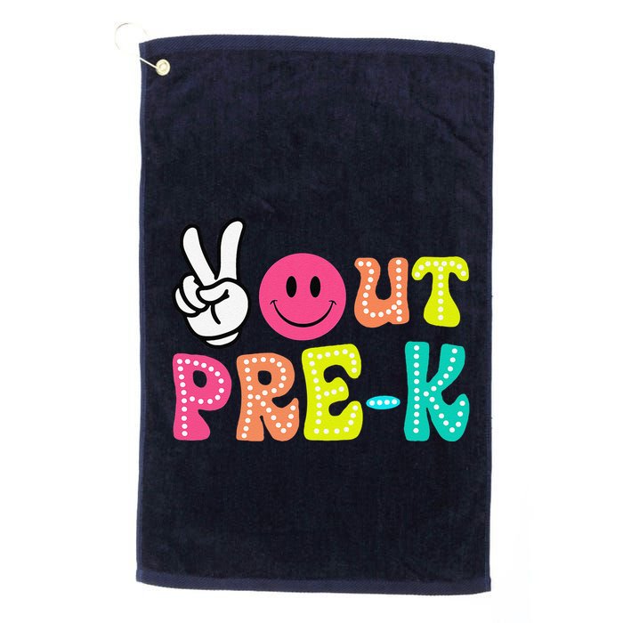 Peace Out Prek Graduation Class Of 2024 Last Day Of School Golf Towel