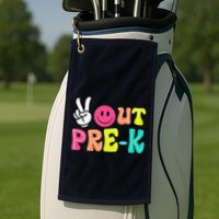 Peace Out Prek Graduation Class Of 2024 Last Day Of School Golf Towel