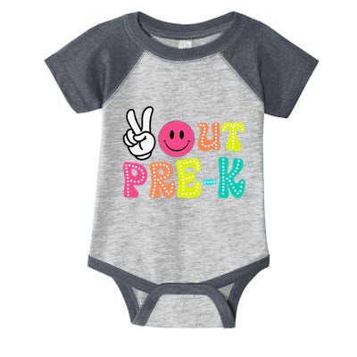 Peace Out Prek Graduation Class Of 2024 Last Day Of School Infant Baby Jersey Bodysuit