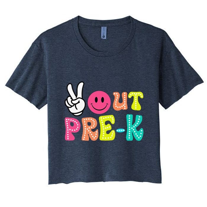 Peace Out Prek Graduation Class Of 2024 Last Day Of School Crop Top