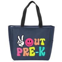 Peace Out Prek Graduation Class Of 2024 Last Day Of School Zip Tote Bag