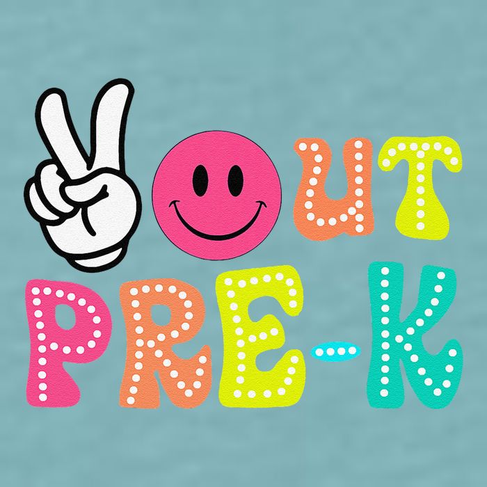 Peace Out Prek Graduation Class Of 2024 Last Day Of School Sueded Cloud Jersey T-Shirt