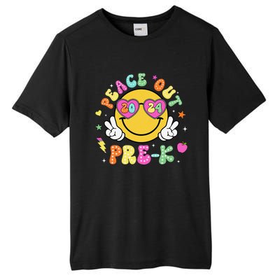 Peace Out Prek Cute Groovy Last Day Of Prek Tall Fusion ChromaSoft Performance T-Shirt