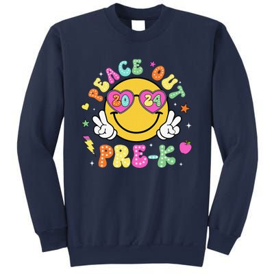 Peace Out Prek Cute Groovy Last Day Of Prek Sweatshirt