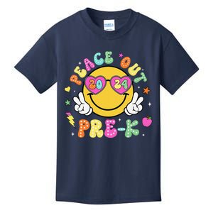 Peace Out Prek Cute Groovy Last Day Of Prek Kids T-Shirt