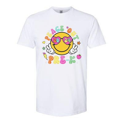 Peace Out Prek Cute Groovy Last Day Of Prek Softstyle CVC T-Shirt