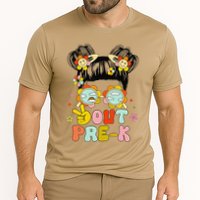 Peace Out Prek Graduation Messy Bun Cooling Performance Crew T-Shirt