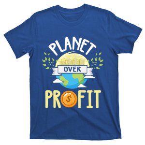 Planet Over Profit Stop Factories Polluting Our Home Earth Gift T-Shirt