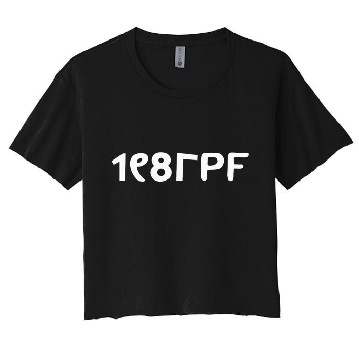 Principle Of Pleasure 80s Costume Women's Crop Top Tee