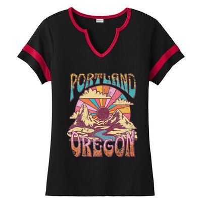 Portland Oregon Ladies Halftime Notch Neck Tee