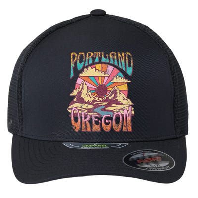 Portland Oregon Flexfit Unipanel Trucker Cap