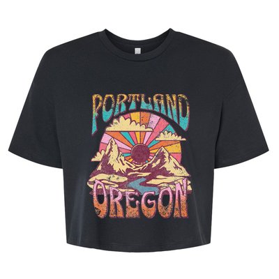 Portland Oregon Bella+Canvas Jersey Crop Tee