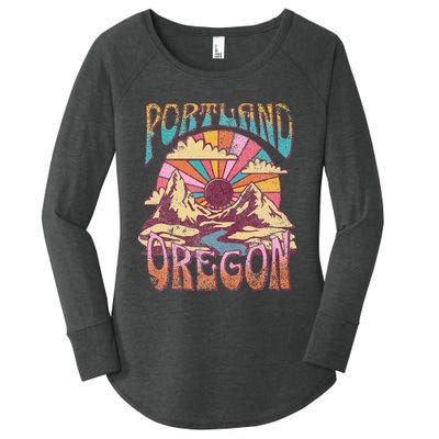 Portland Oregon Women's Perfect Tri Tunic Long Sleeve Shirt