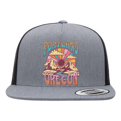 Portland Oregon Flat Bill Trucker Hat