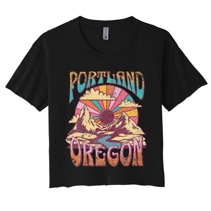 Portland Oregon Women's Crop Top Tee