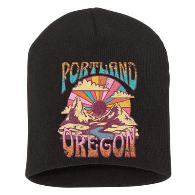 Portland Oregon Short Acrylic Beanie