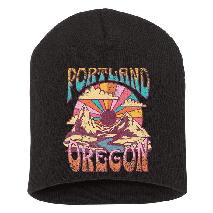 Portland Oregon Short Acrylic Beanie