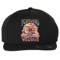 Portland Oregon Wool Snapback Cap