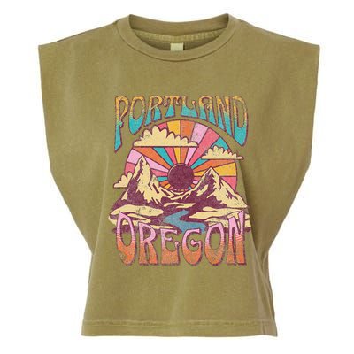 Portland Oregon Garment-Dyed Women's Muscle Tee