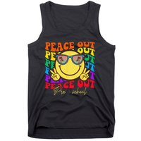 Peace Out Preschool Graduation Smile Retro Face Tank Top