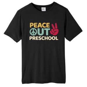 Peace Out Preschool Pre K Graduation Last Day Of School Tall Fusion ChromaSoft Performance T-Shirt