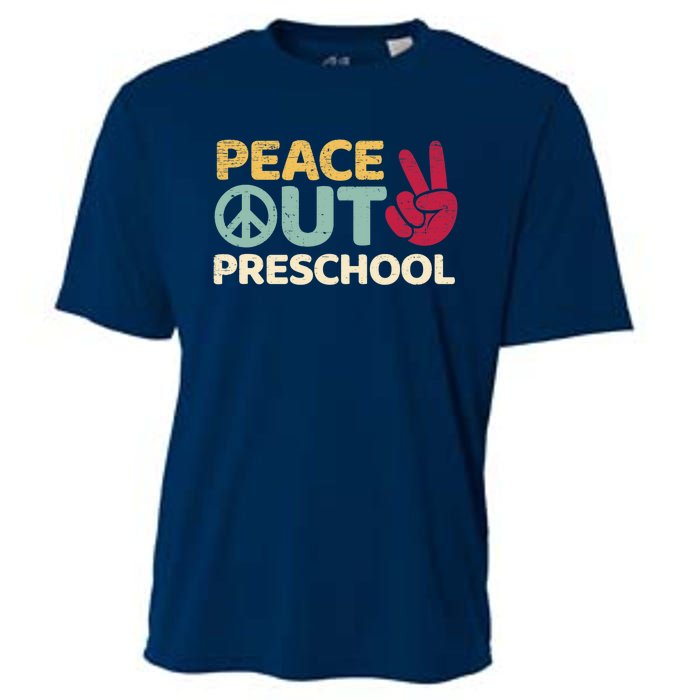 Peace Out Preschool Pre K Graduation Last Day Of School Cooling Performance Crew T-Shirt