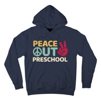 Peace Out Preschool Pre K Graduation Last Day Of School Hoodie