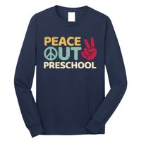 Peace Out Preschool Pre K Graduation Last Day Of School Long Sleeve Shirt