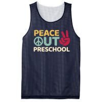 Peace Out Preschool Pre K Graduation Last Day Of School Mesh Reversible Basketball Jersey Tank