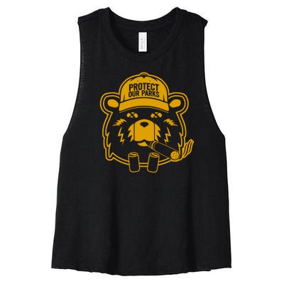 Protect Our Parks Jre Women's Racerback Cropped Tank