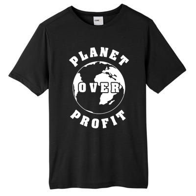 Planet Over Profit Gift Tall Fusion ChromaSoft Performance T-Shirt