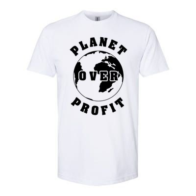 Planet Over Profit Gift Softstyle CVC T-Shirt