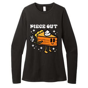 Piece Out Pumpkin Pie Funny Retro Thanksgiving Womens CVC Long Sleeve Shirt