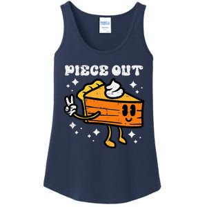 Piece Out Pumpkin Pie Funny Retro Thanksgiving Ladies Essential Tank