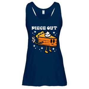 Piece Out Pumpkin Pie Funny Retro Thanksgiving Ladies Essential Flowy Tank