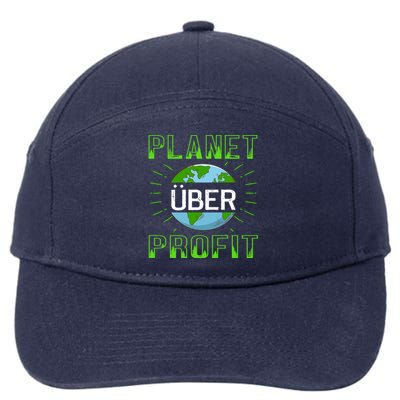 Planet Over Profit Gift 7-Panel Snapback Hat