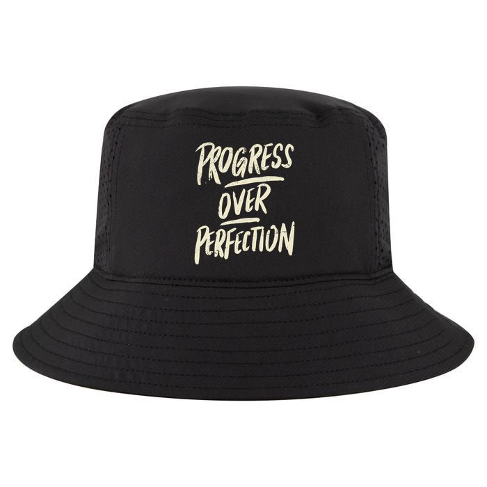 Progress Over Perfection Cool Comfort Performance Bucket Hat