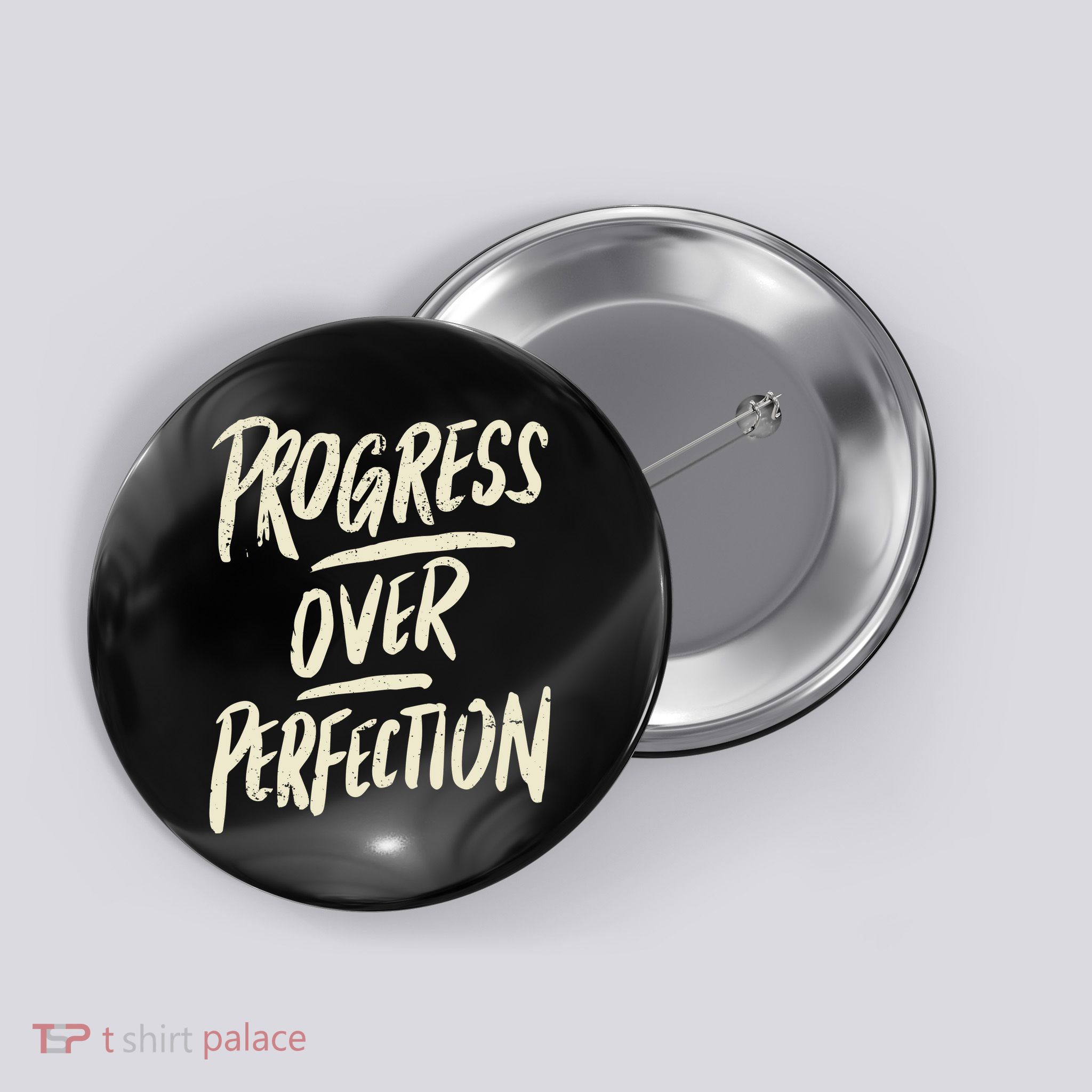 Progress Over Perfection Button