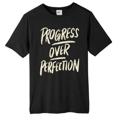 Progress Over Perfection Tall Fusion ChromaSoft Performance T-Shirt