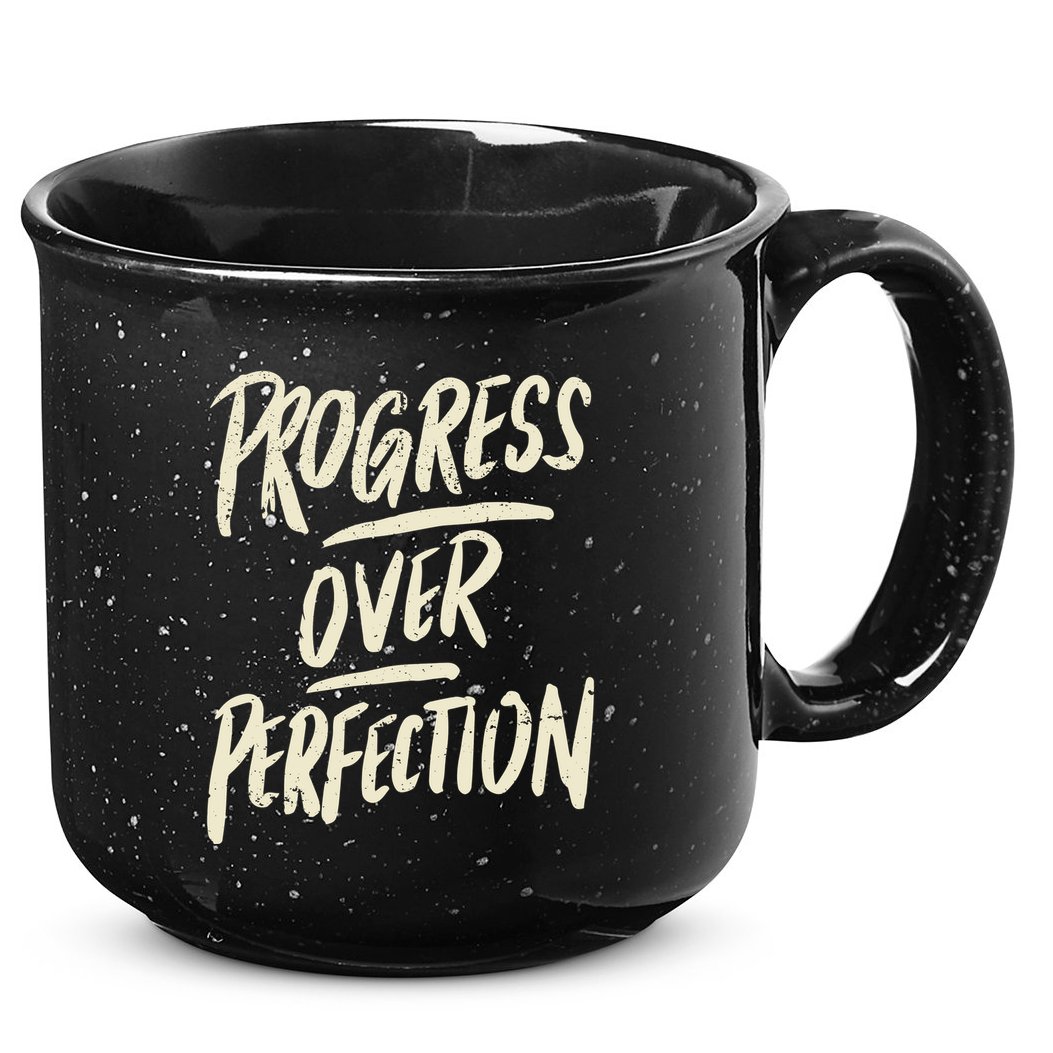 Progress Over Perfection 15oz Campfire Ceramic Mug