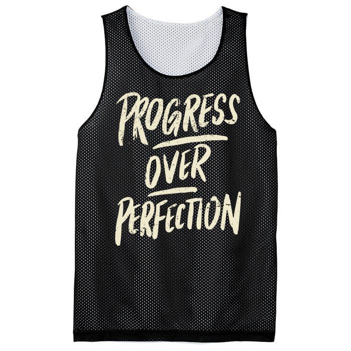 Progress Over Perfection Mesh Reversible Basketball Jersey Tank