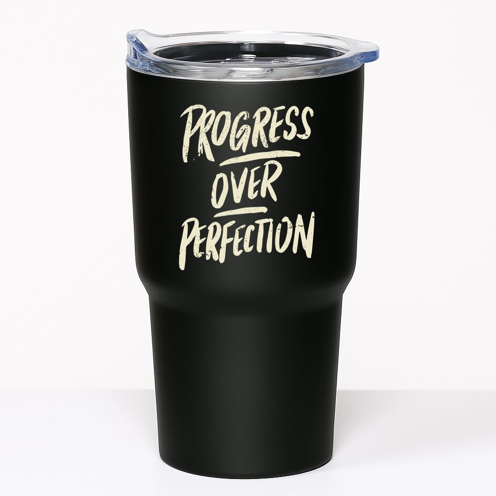 Progress Over Perfection Tumbler