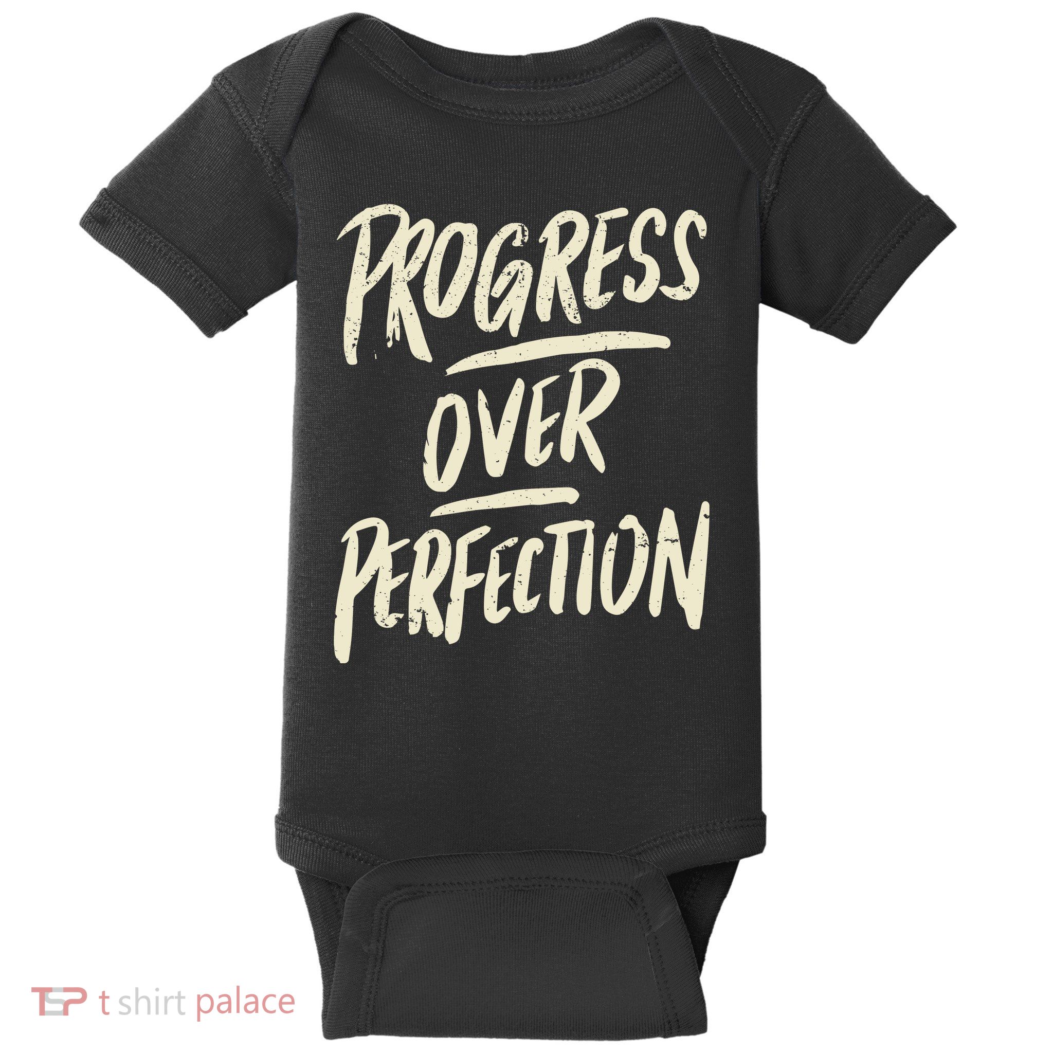 Progress Over Perfection Baby Bodysuit