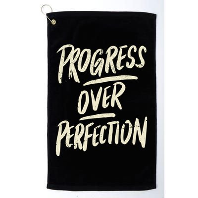 Progress Over Perfection Golf Towel