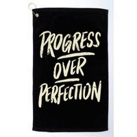 Progress Over Perfection Golf Towel