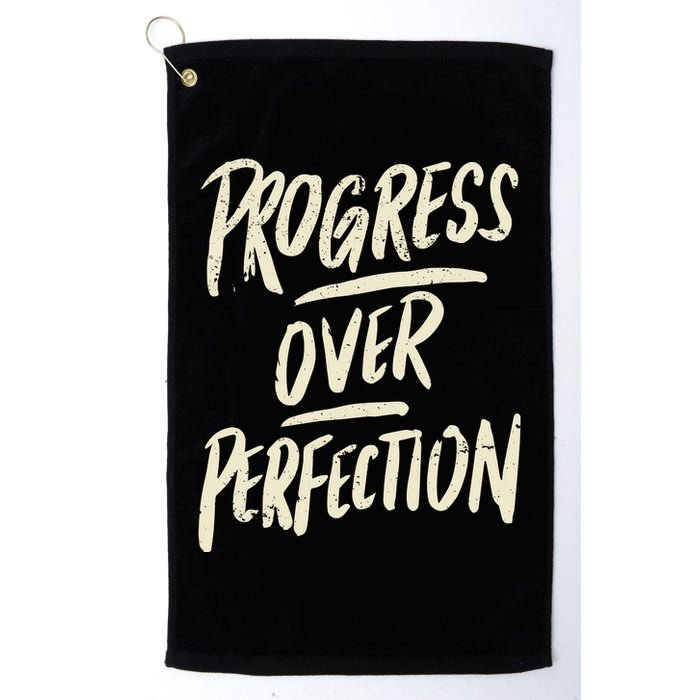 Progress Over Perfection Golf Towel