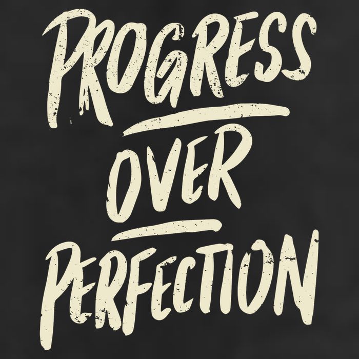 Progress Over Perfection Golf Towel