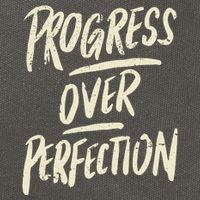 Progress Over Perfection Cotton Canvas Backpack
